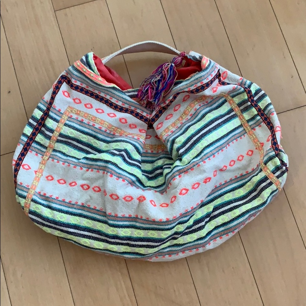 Bluma Project woven beach bag